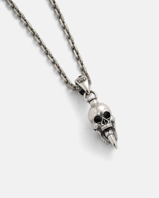 925 Sterling Silver Mini "Bite the Bullet" Pendant