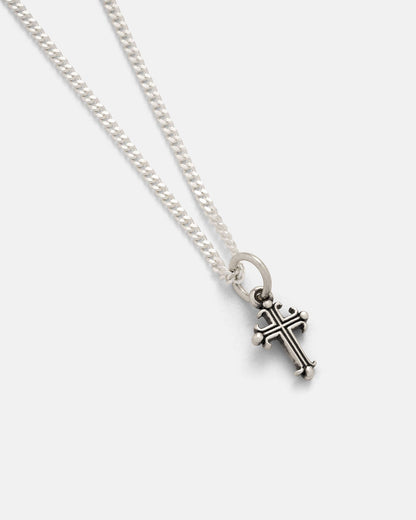 925 Sterling Silver Mini French Cross Pendant