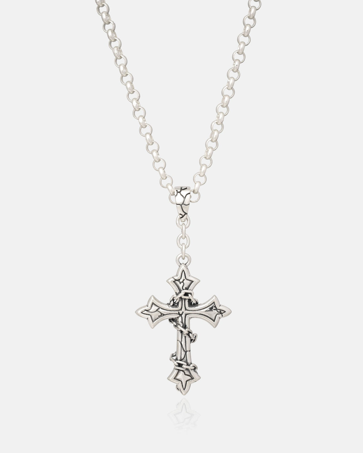 925 Sterling Silver Mini "The Ruins" Cross Pendant