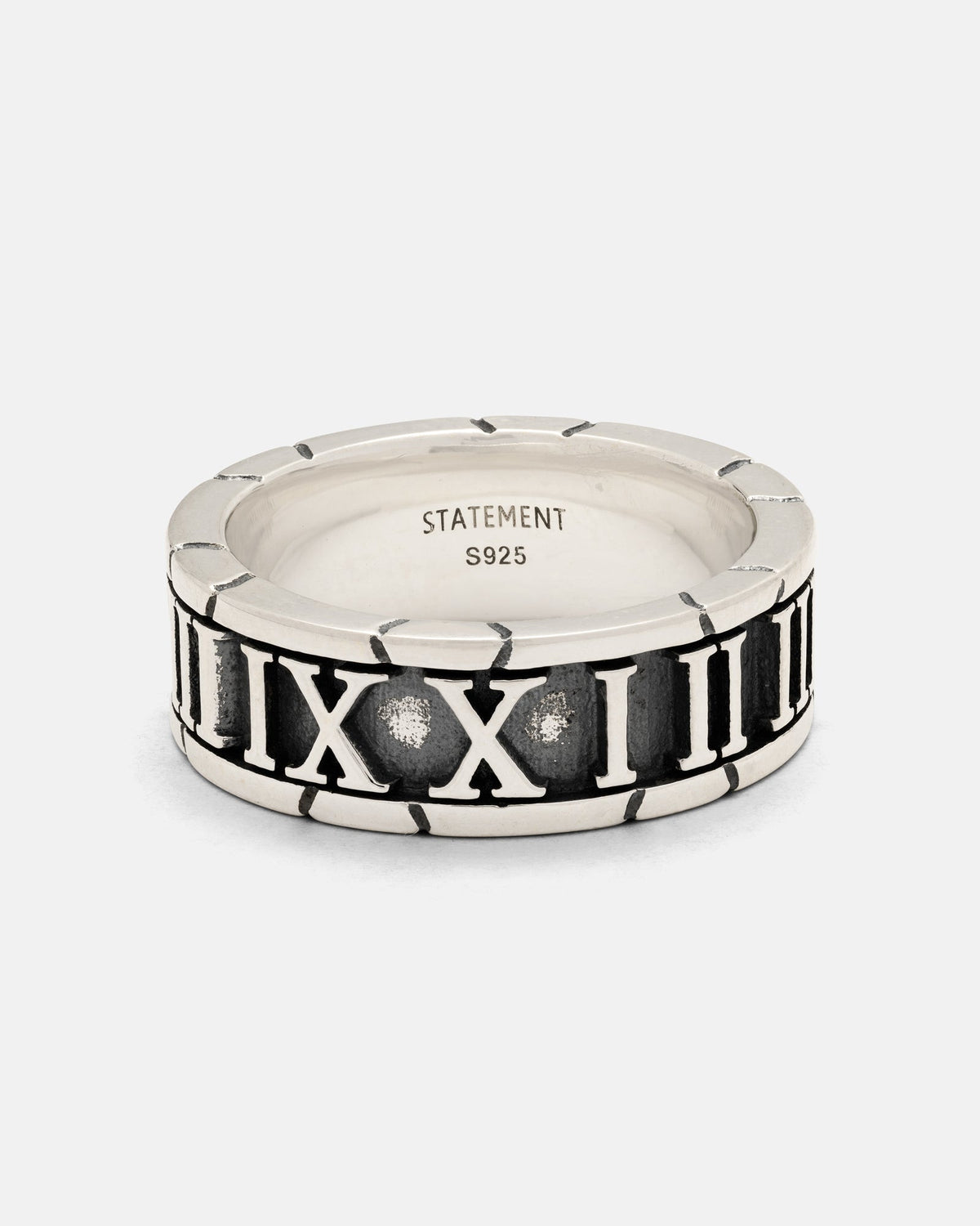 925 Sterling Silver Numerals Ring