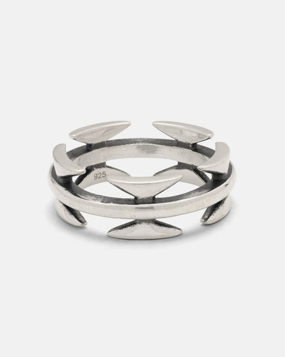925 Sterling Silver Razor Wire Ring