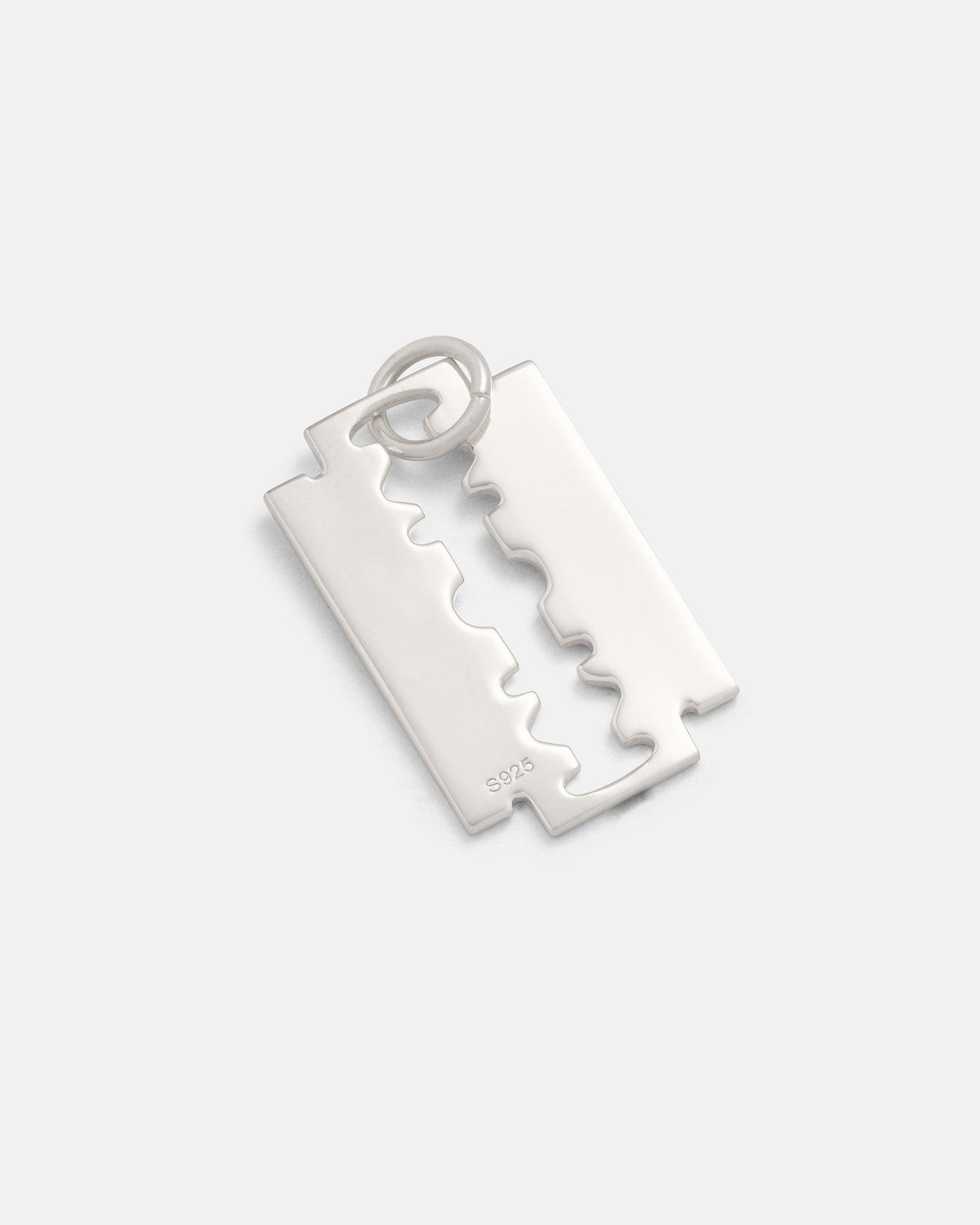 925 Sterling Silver Razor Blade Pendant