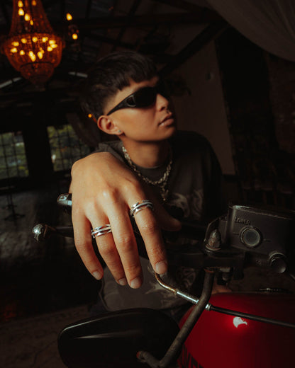 925 Sterling Silver Razor Wire Ring