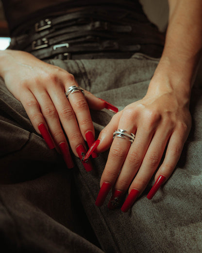 925 Sterling Silver Razor Wire Ring
