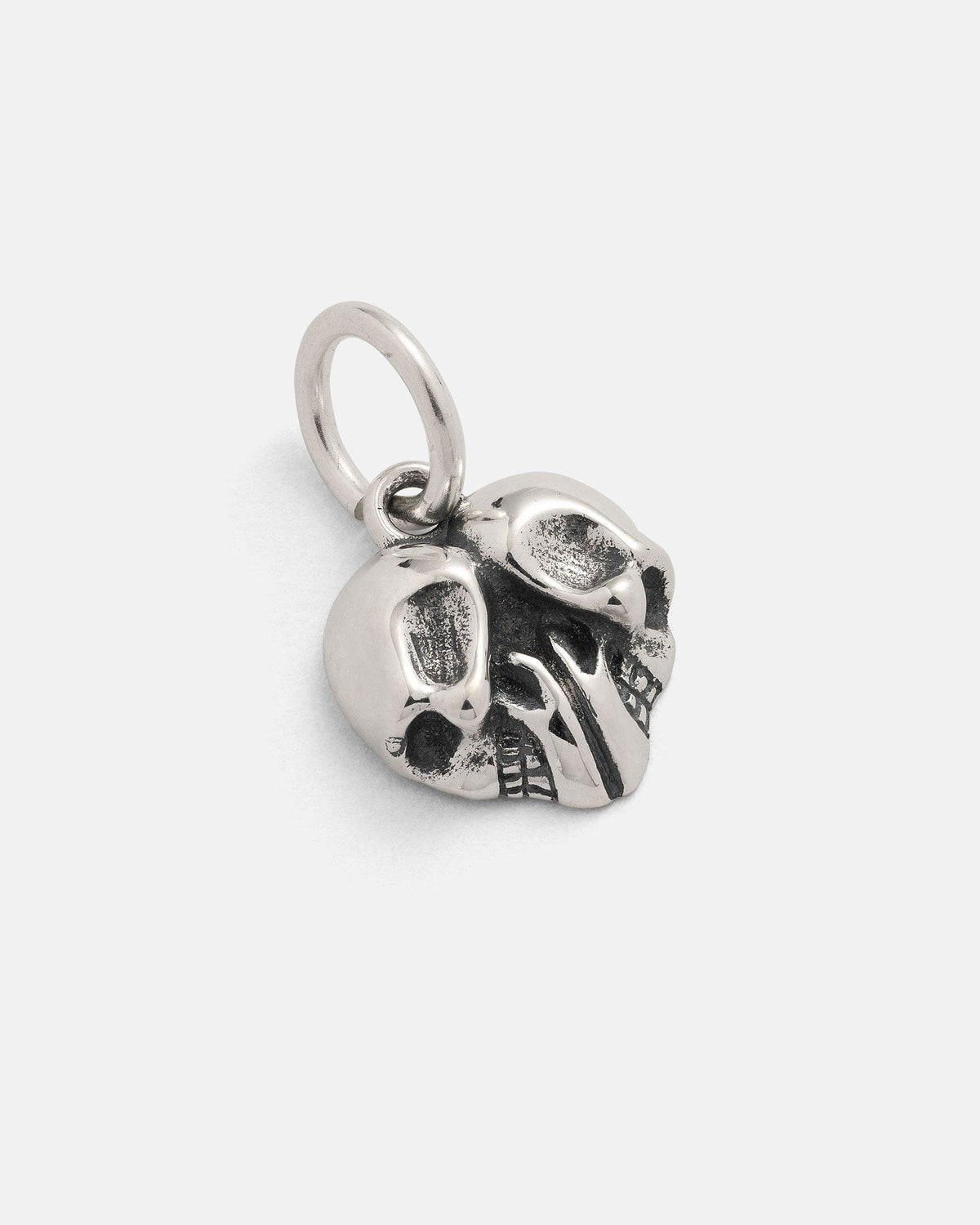 925 Sterling Silver Skull Heart Pendant