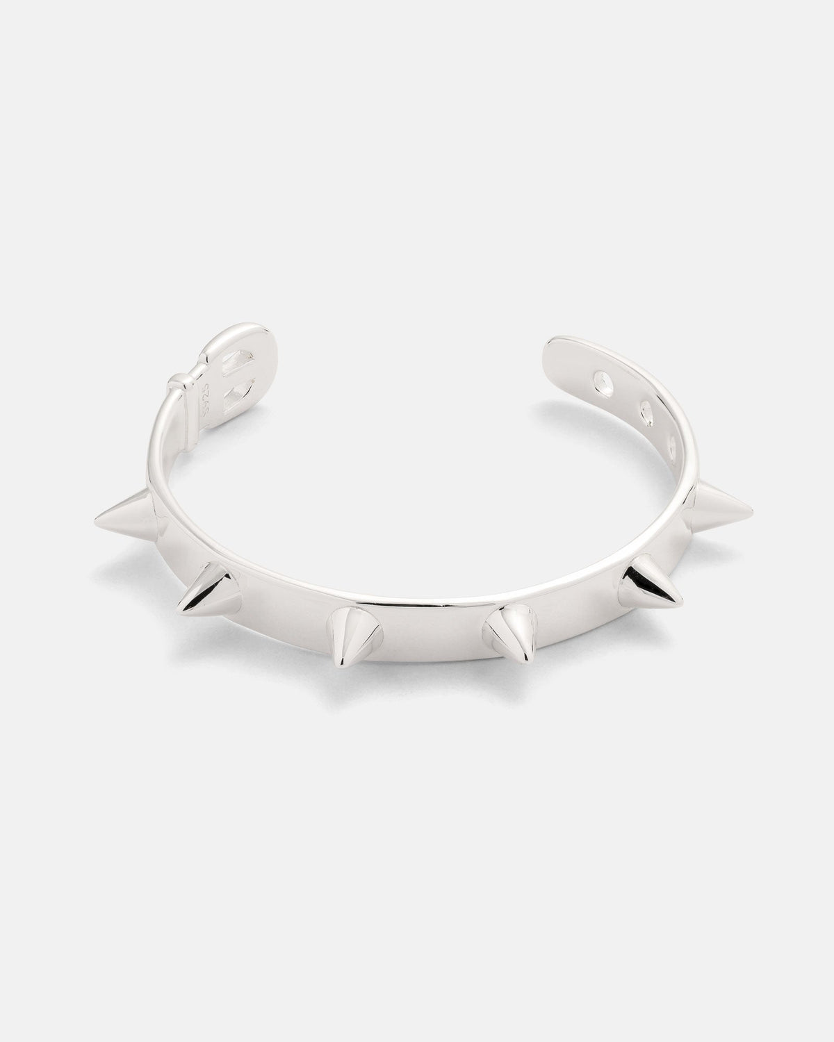 925 Sterling Silver Spiked Cuff Bracelet