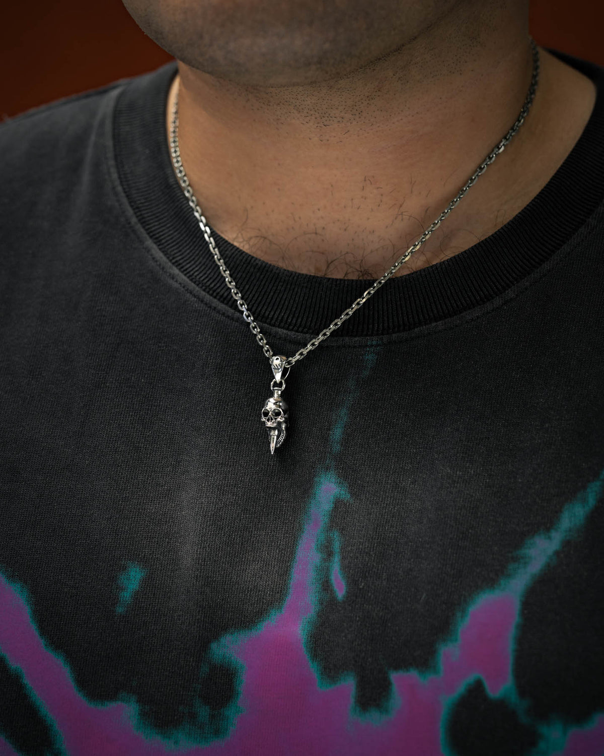 925 Sterling Silver Mini "Bite the Bullet" Pendant