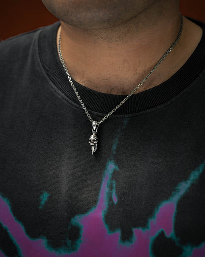 925 Sterling Silver Mini "Bite the Bullet" Pendant