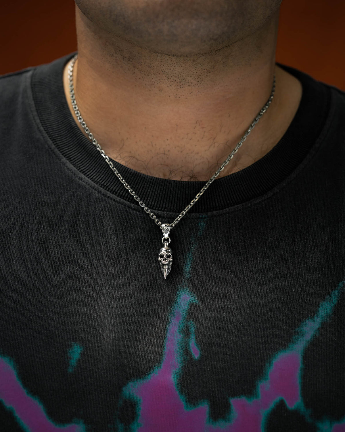 925 Sterling Silver Mini "Bite the Bullet" Pendant