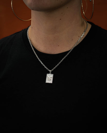925 Sterling Silver Mini Butterfly Tag Pendant