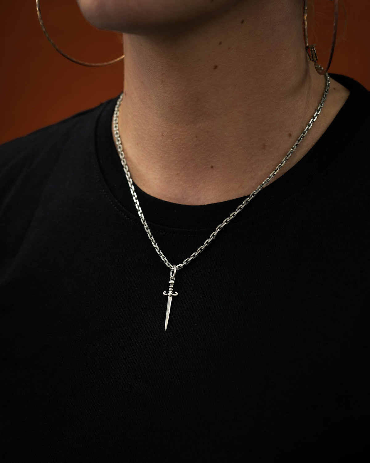 925 Sterling Silver Mini Dagger Pendant