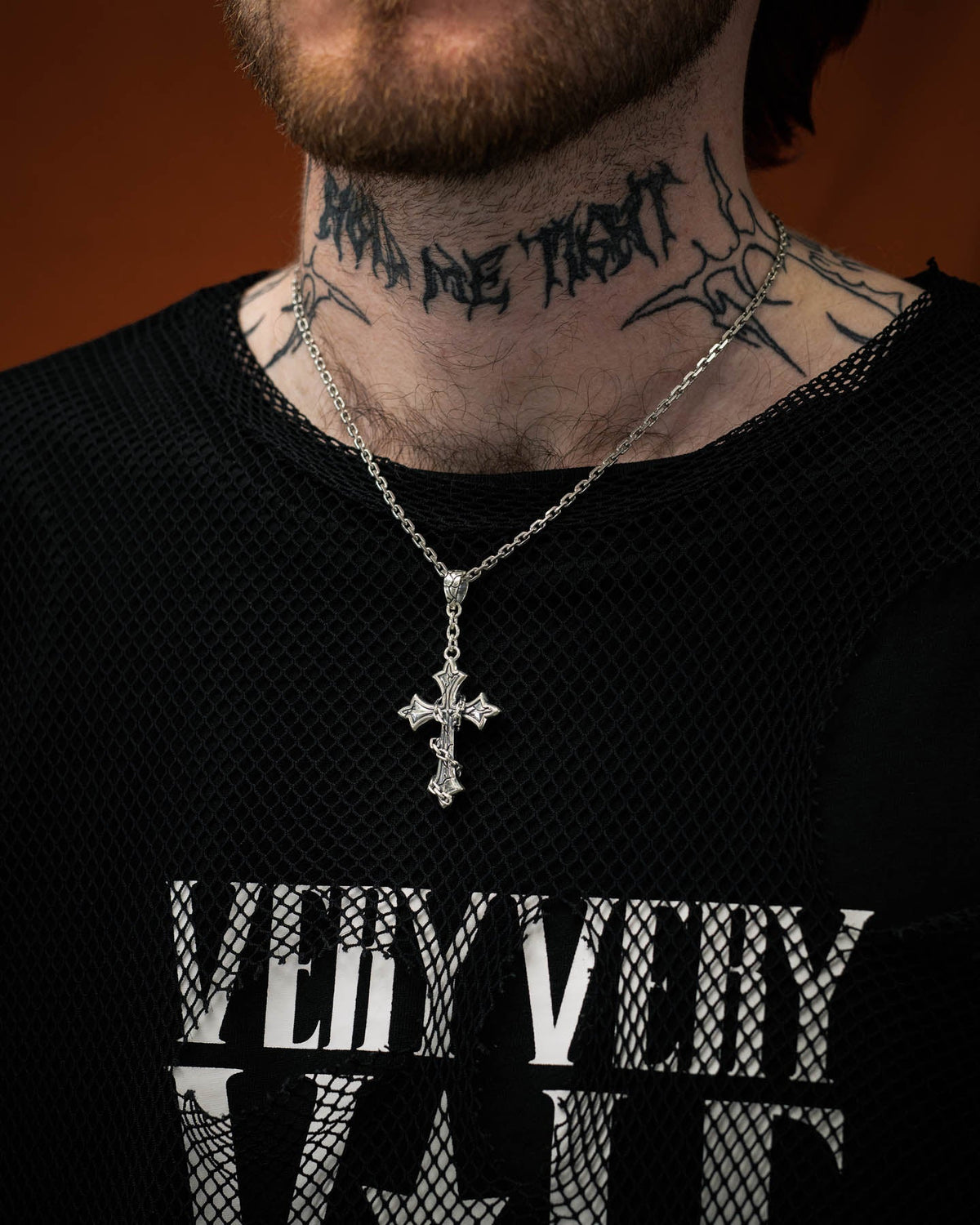 925 Sterling Silver Mini "The Ruins" Cross Pendant