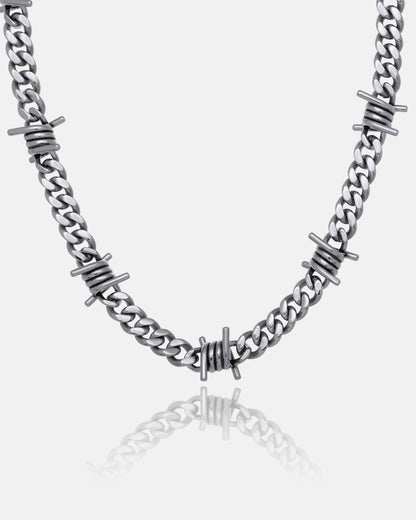 9mm Barbed Wire Cuban Chain