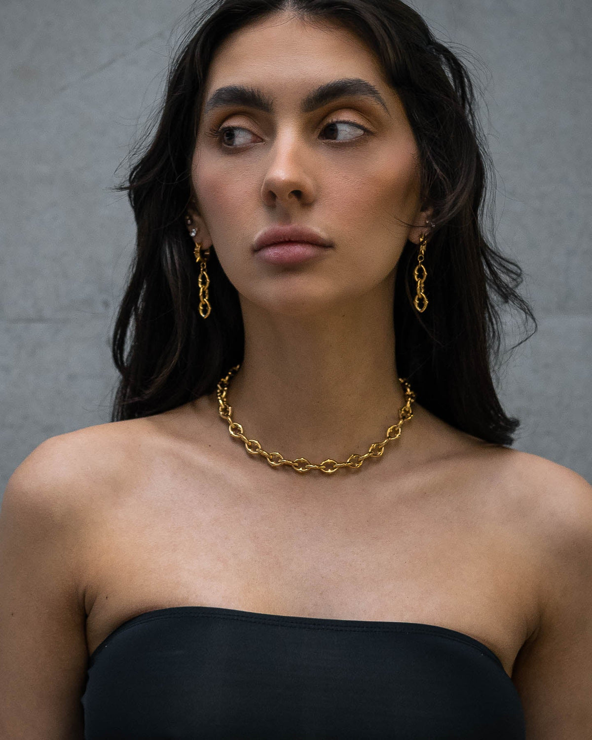 "The Cathedral" 9mm Spiked Chain (Gold)