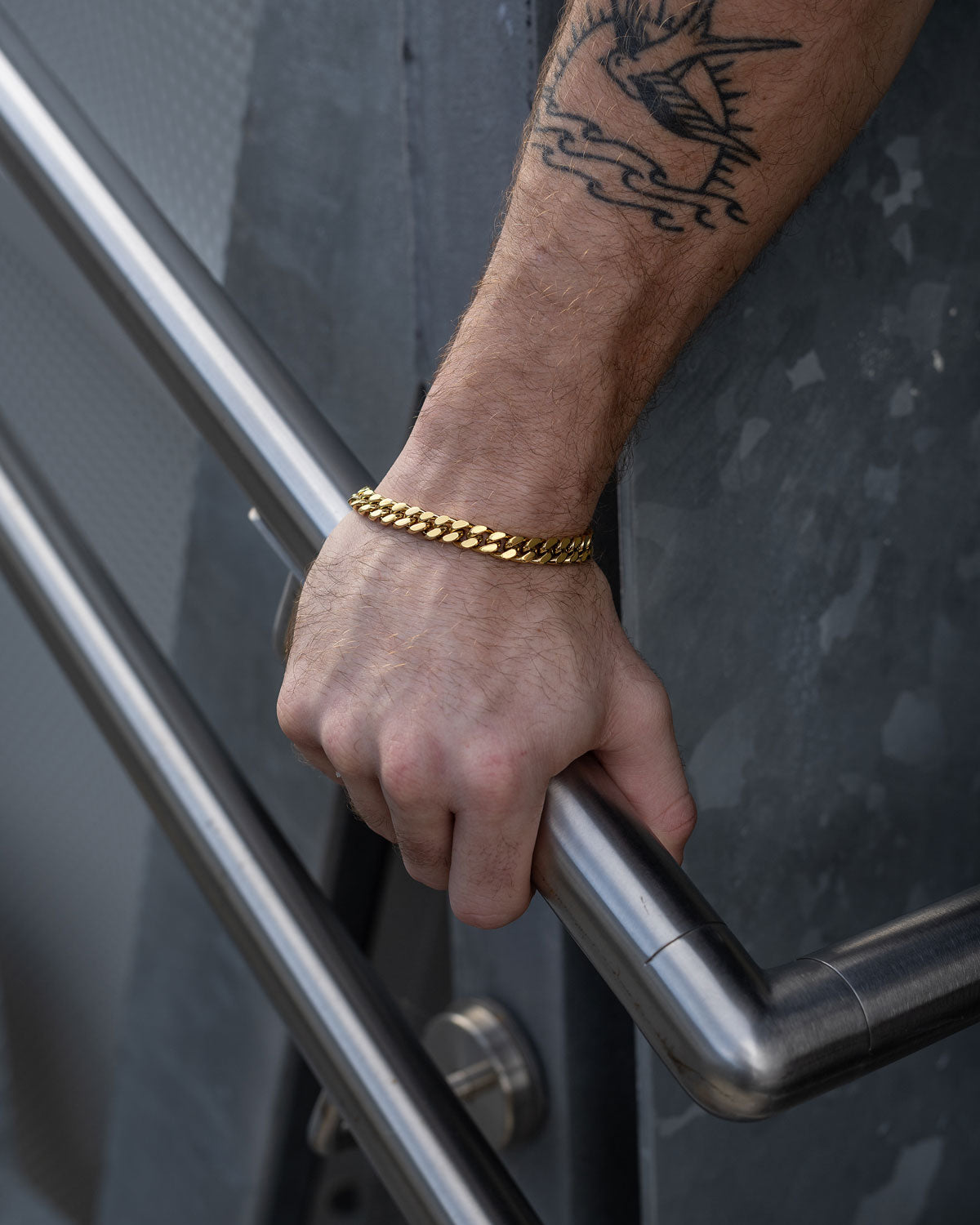 9mm Cuban Bracelet (Gold)
