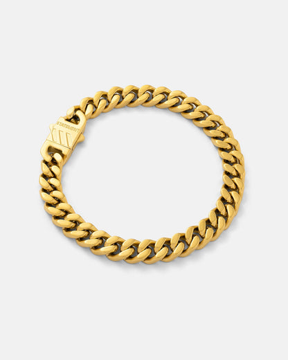 9mm Cuban Bracelet (Gold)