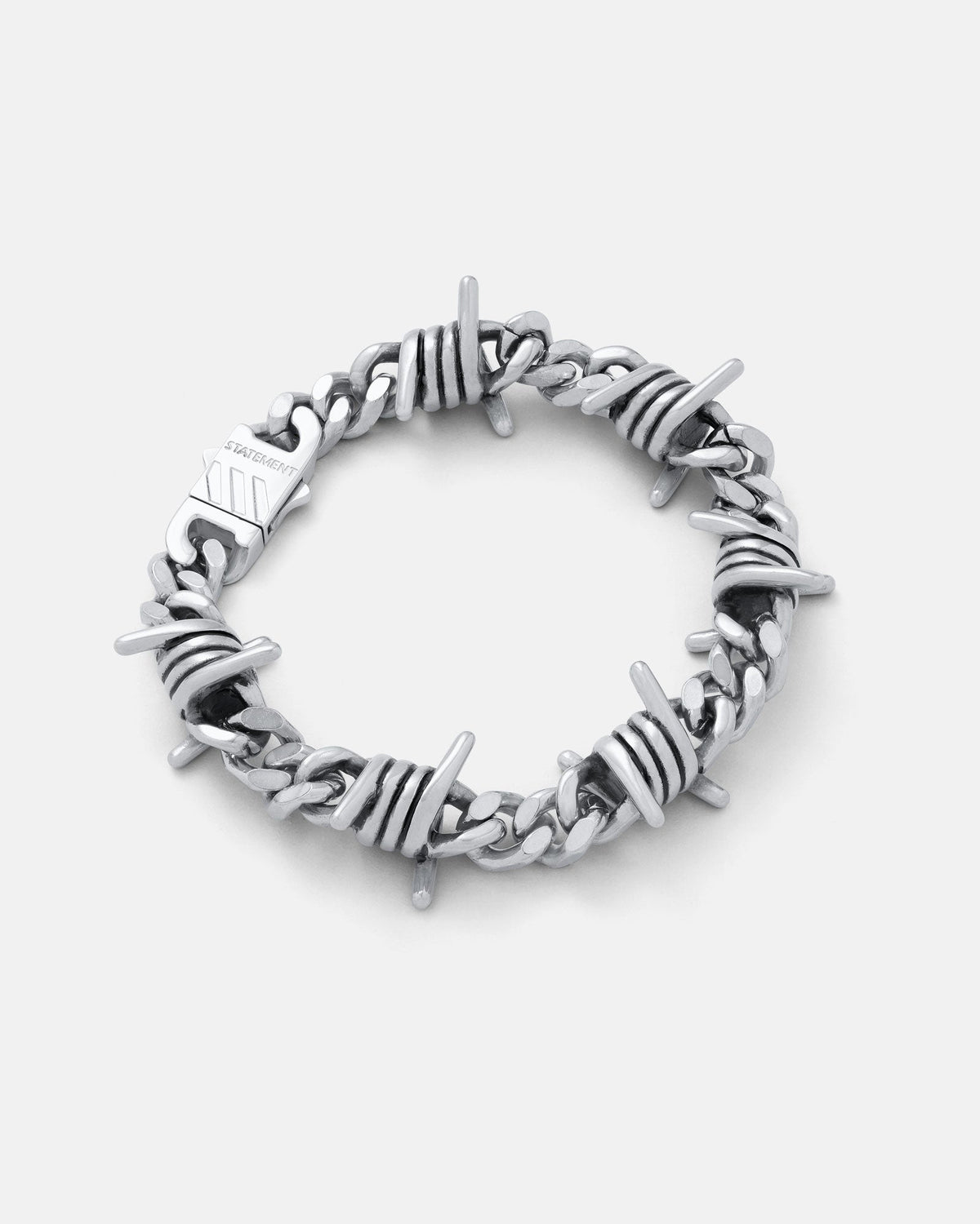 9mm Barbed Wire Cuban Bracelet