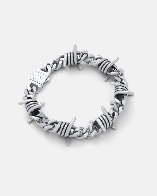 9mm Barbed Wire Cuban Bracelet
