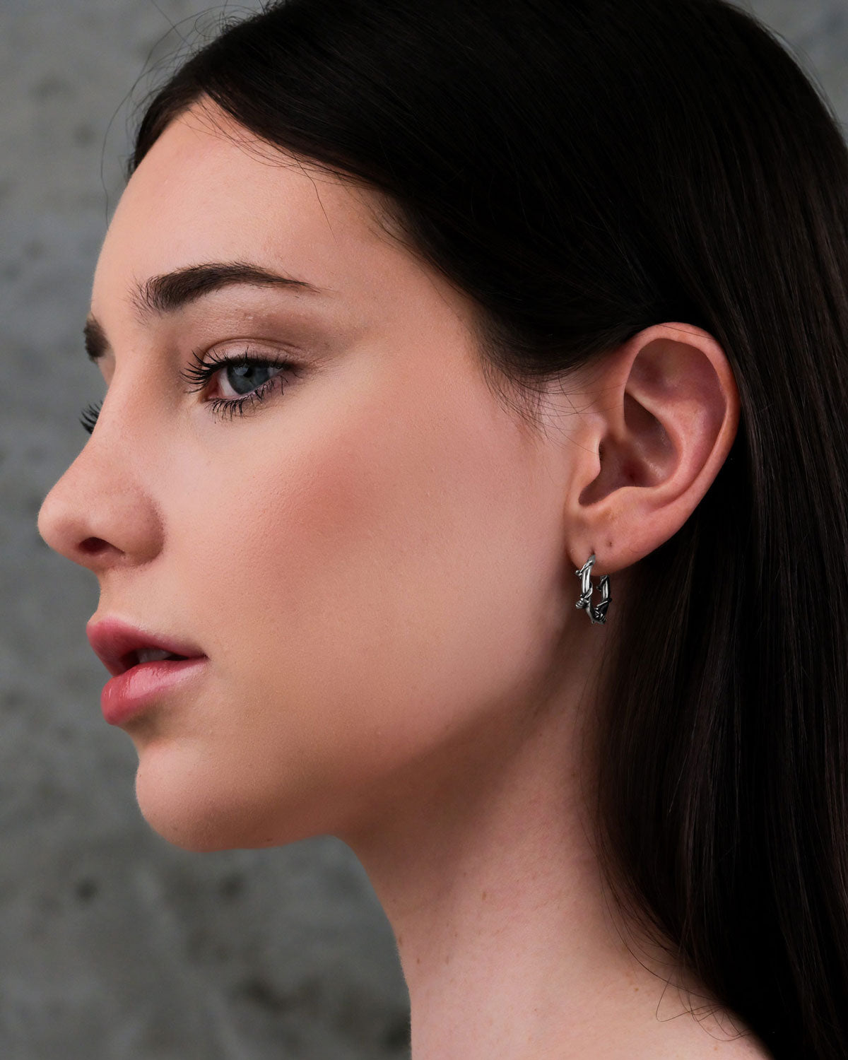 Barbed Wire Hoop Earrings