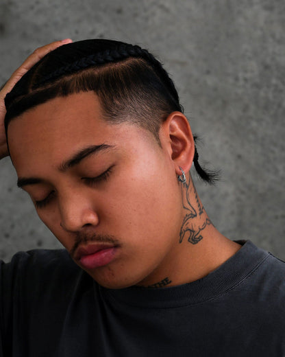 Barbed Wire Hoop Earrings