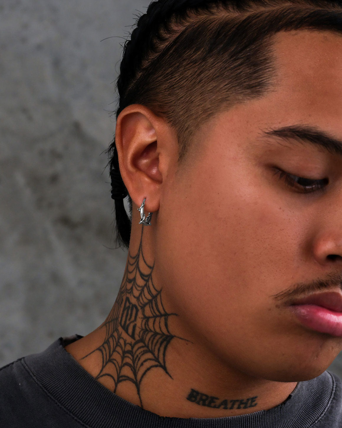 Barbed Wire Hoop Earrings