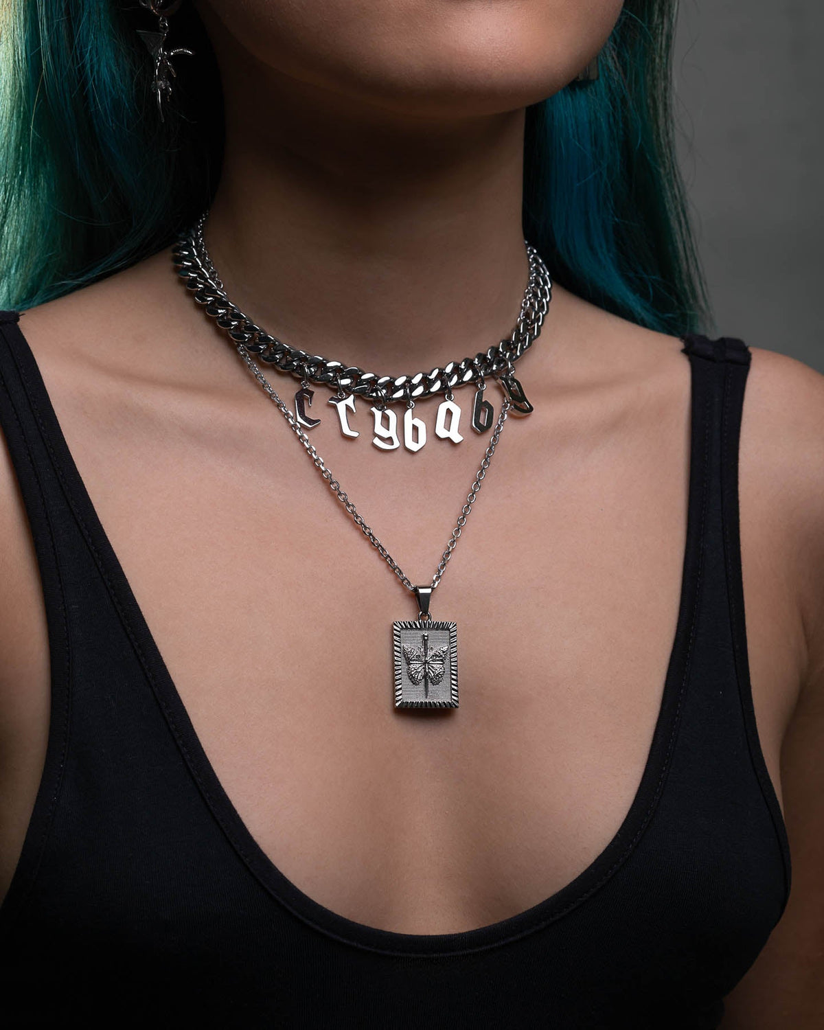 Butterfly Tag Pendant