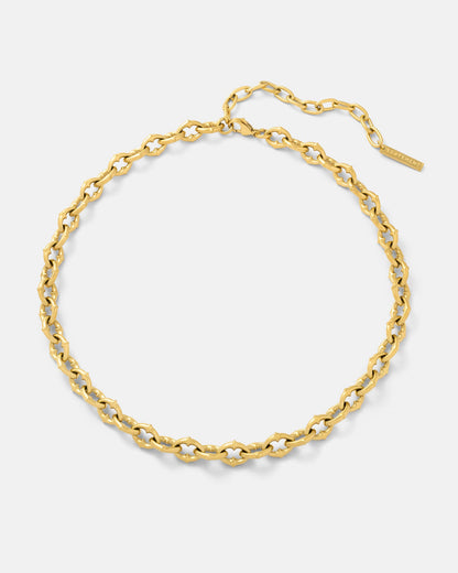 "The Cathedral" 9mm Spiked Chain (Gold)