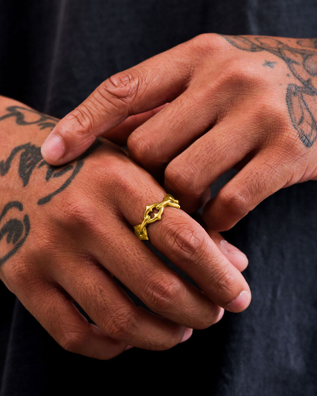 "The Cathedral" Spiked Ring (Gold)