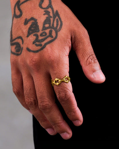 "The Cathedral" Spiked Ring (Gold)