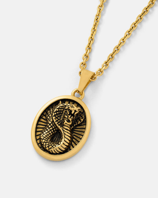 Snake Charmer Pendant (Gold)