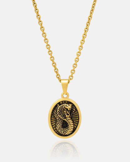 Snake Charmer Pendant (Gold)