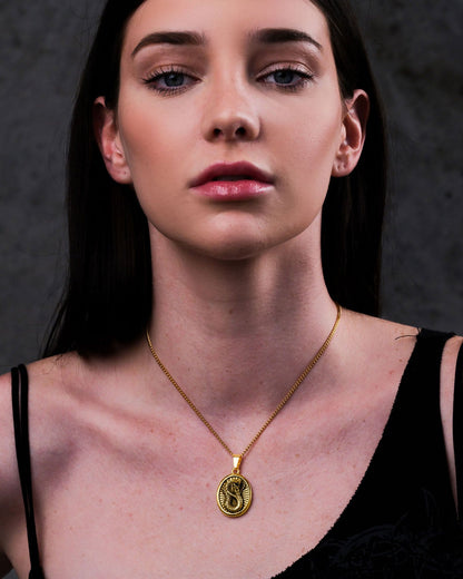 Snake Charmer Pendant (Gold)