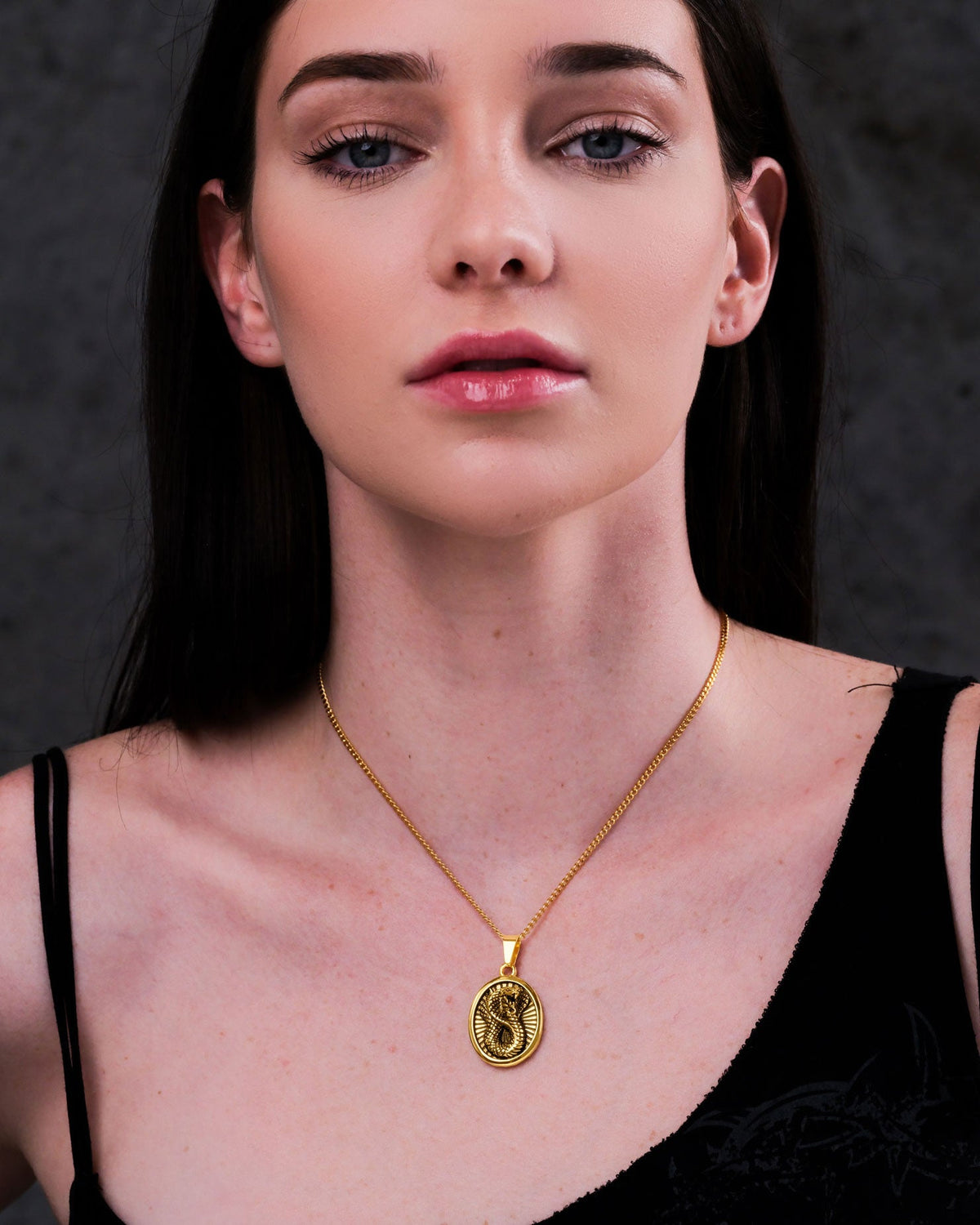 Snake Charmer Pendant (Gold)