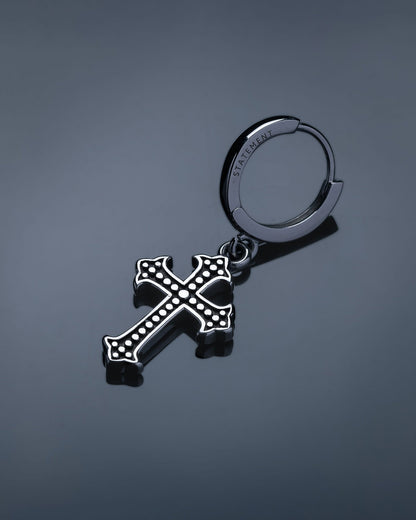 French Cross Earring