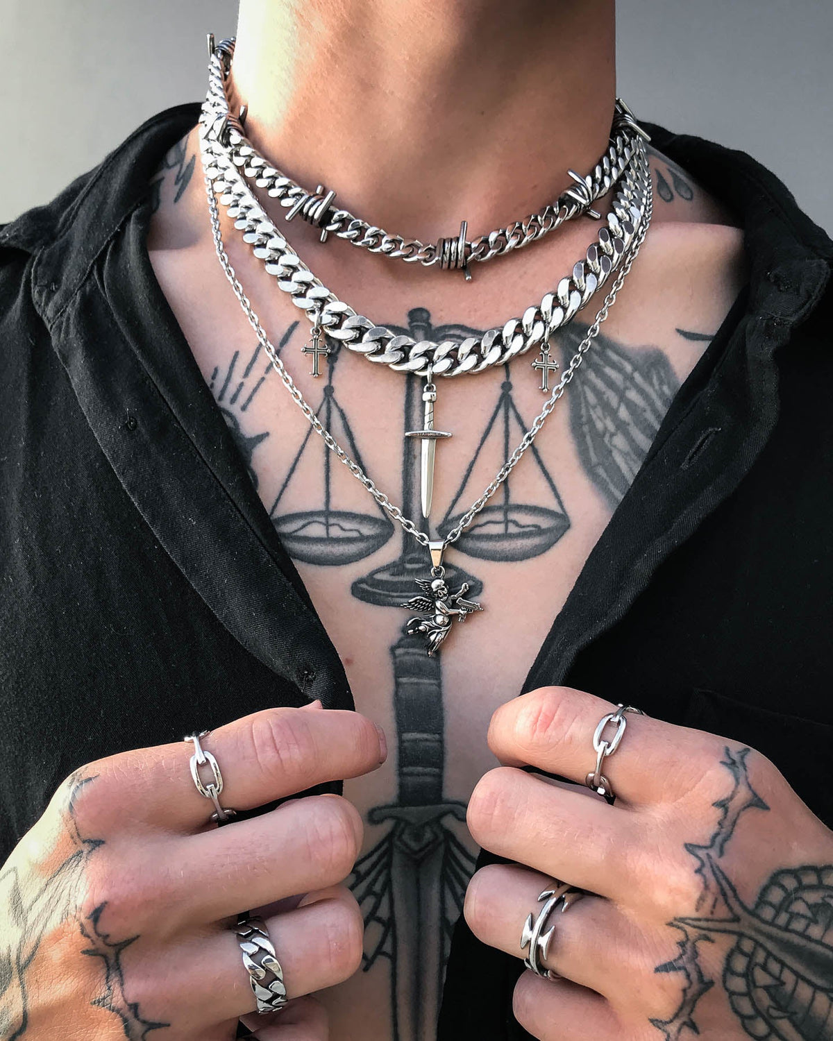 "Crusader" 11mm Cuban Chain