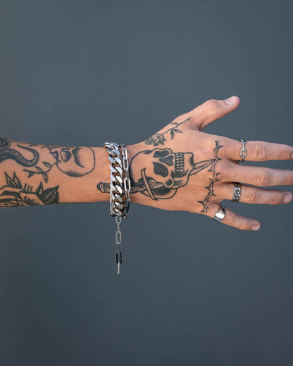 13mm Cuban Cluster Bracelet
