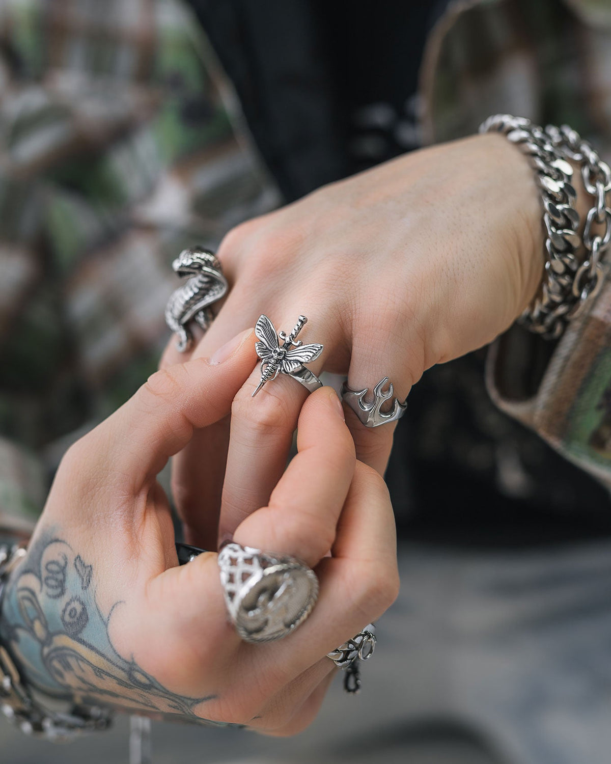 Death's Head Moth Ring