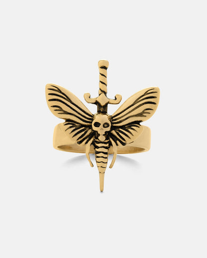 Death's Head Moth Ring (Gold)