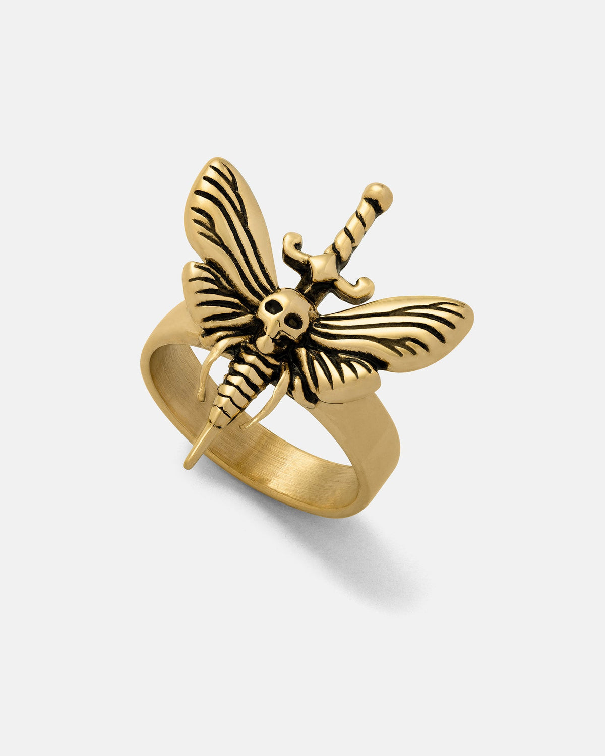 Death's Head Moth Ring (Gold)