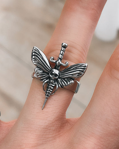 Death's Head Moth Ring