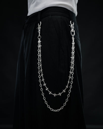 "Baroque" Fleur De Lis Wallet Chain
