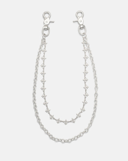"Baroque" Fleur De Lis Wallet Chain
