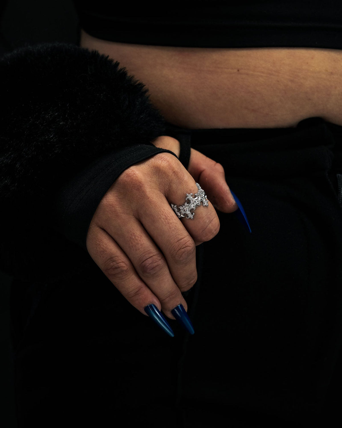 "Crested" Fleur De Lis Ring