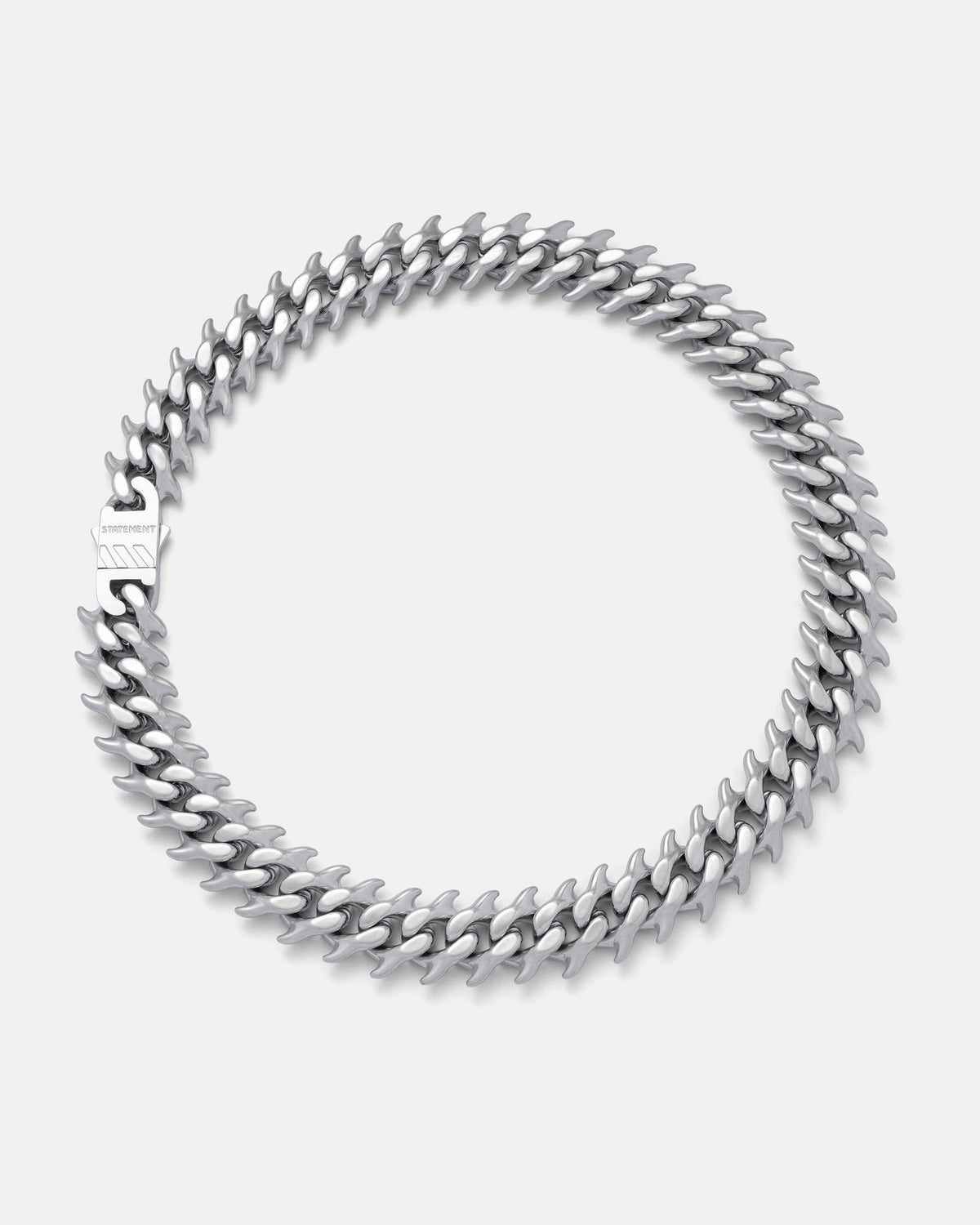 "Fishbone" Curved Spiked Cuban Chain