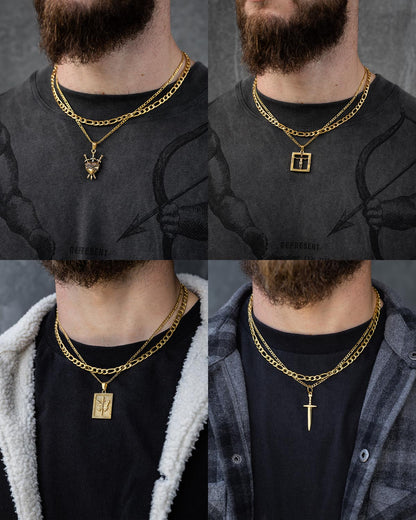 Figaro Set (Custom Pendant Choice) (Gold)