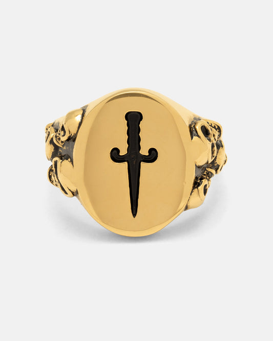 Graveyard Signet Ring (Gold)
