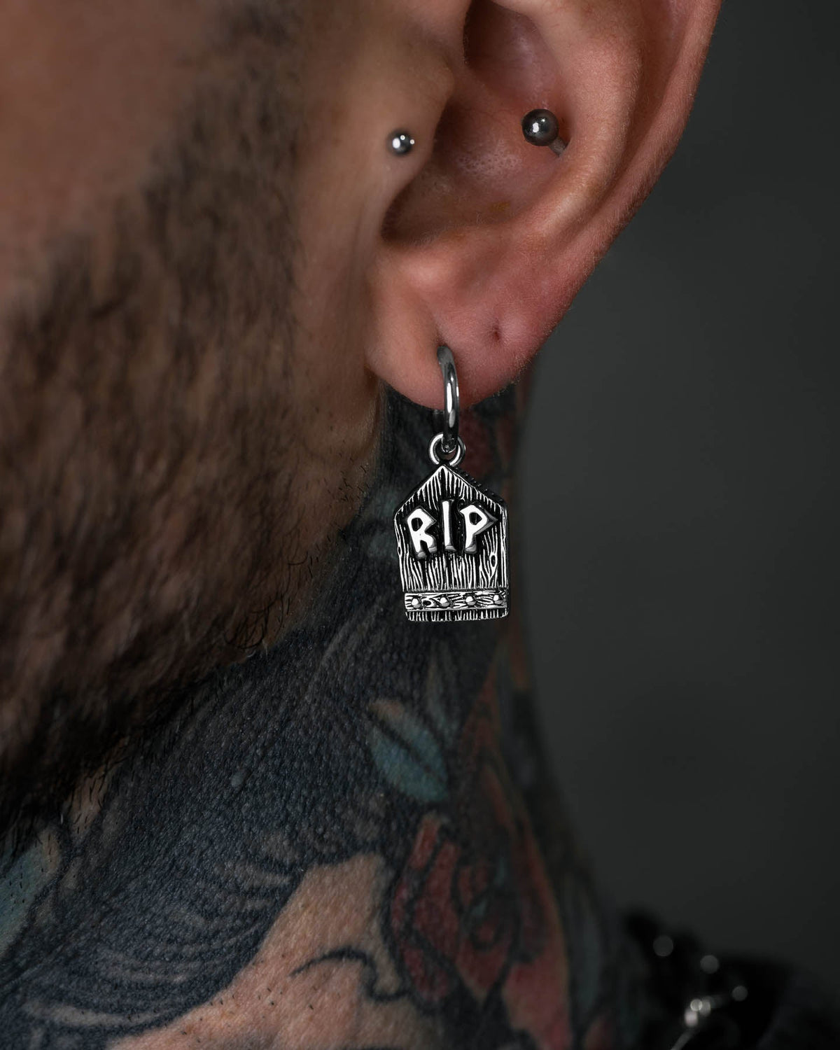 Gravestone Earring