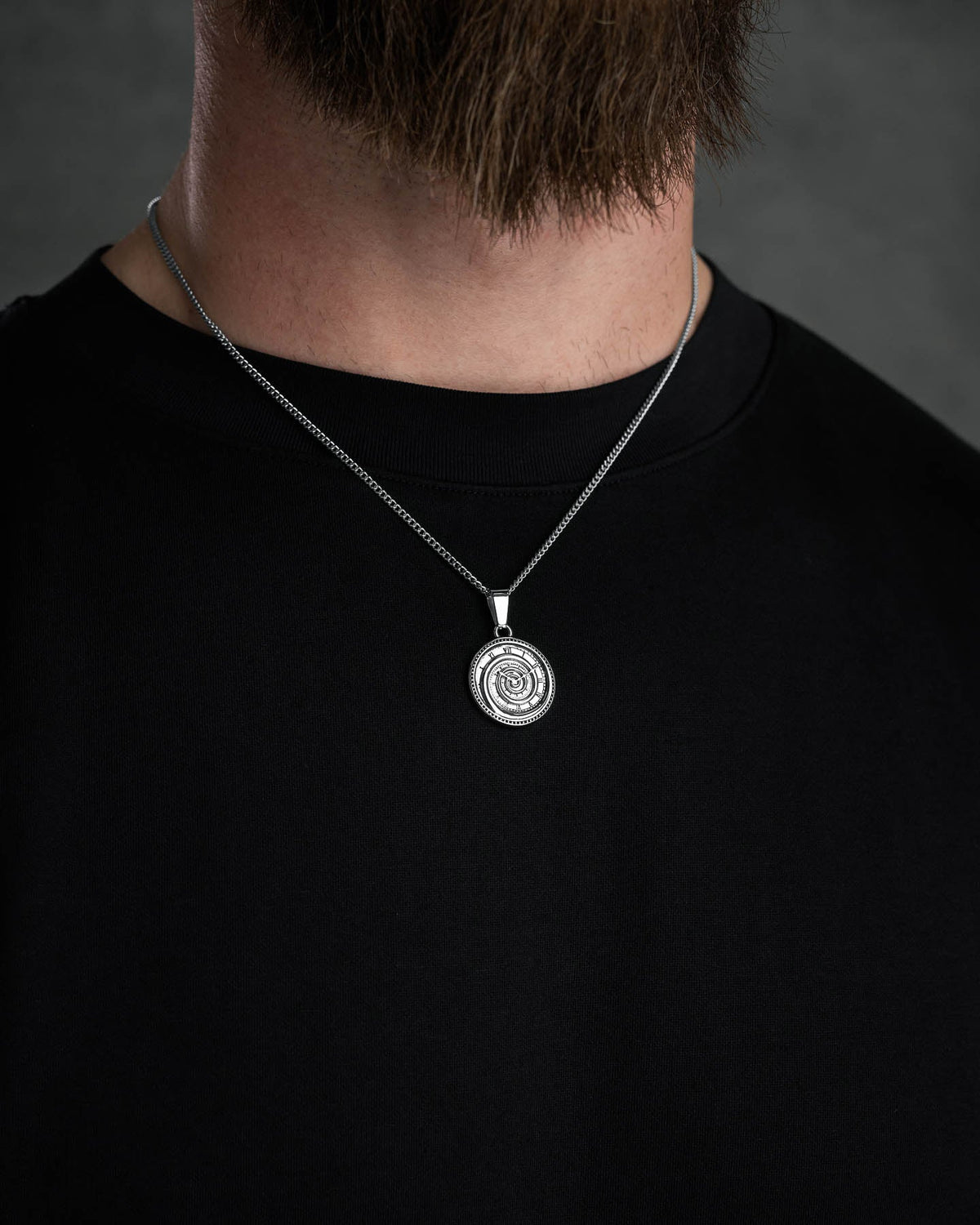 Infinite Clock Pendant Necklace