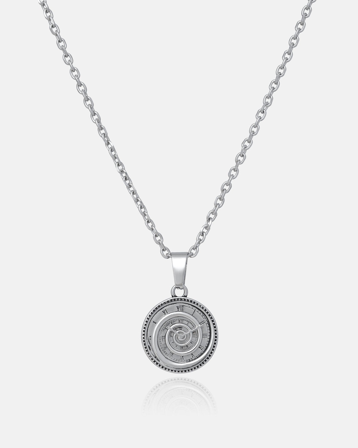 Infinite Clock Pendant Necklace