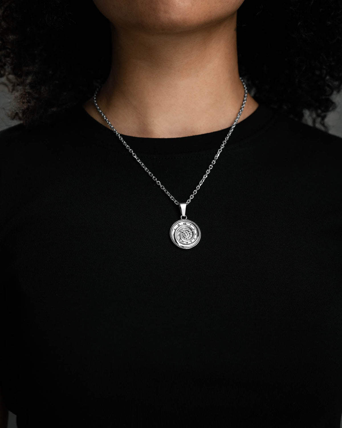 Infinite Clock Pendant Necklace